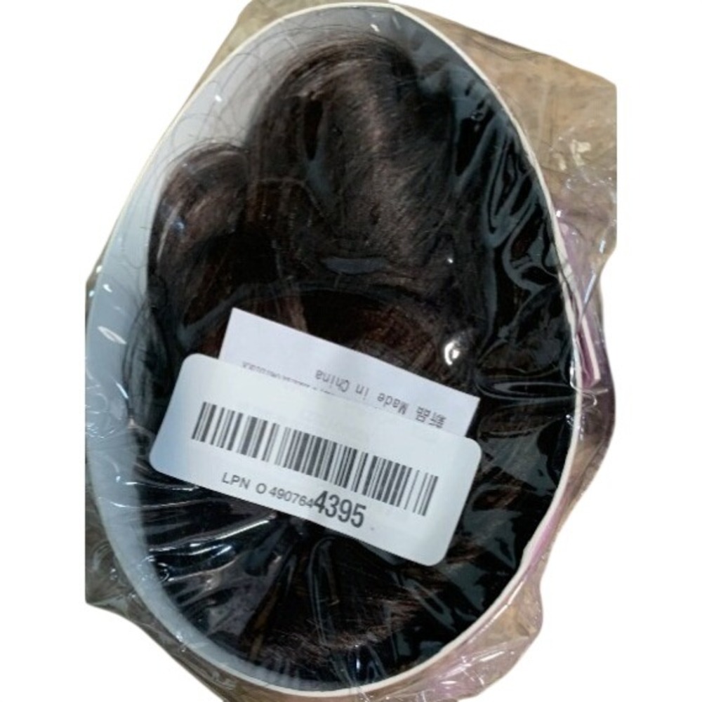9" Claw Clip Real Human Hair Ponytail Extension Short Messy Bun Dark Brown Updo - Picture 4 of 5